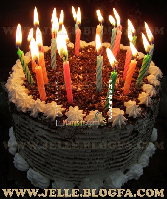عکس کیک تولد با شمع 32