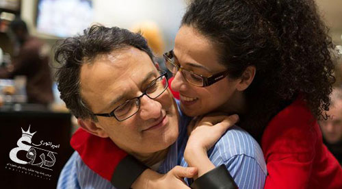 عکس مسیح علی نژاد با همسرش