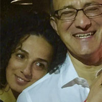 عکس مسیح علی نژاد با همسرش