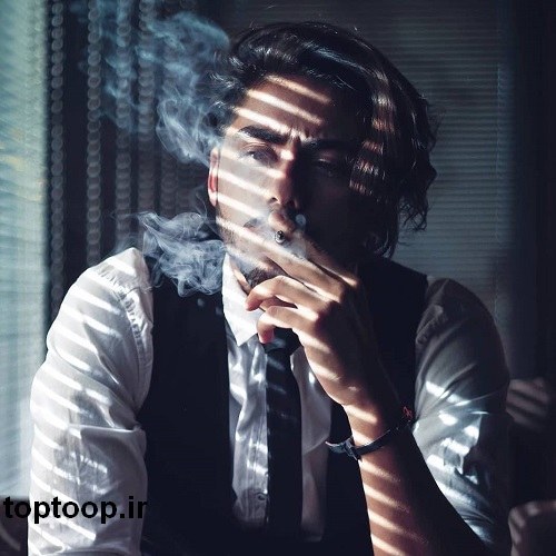 عکس سیگار کشیدن پسر برای پروفایل