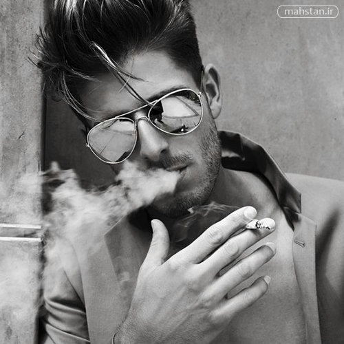 عکس پروفایل مردانه با سیگار