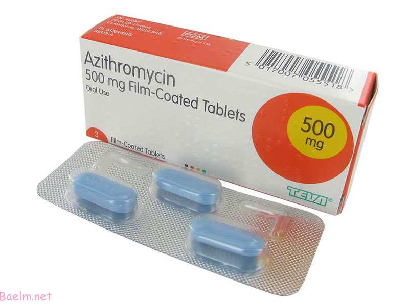 مقدار مصرف قرص آزیترومایسین ۵۰۰ 
