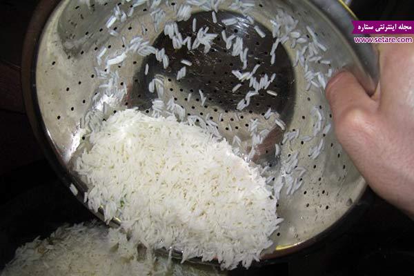 طرز تهیه برنج آبکش با پلوپز
