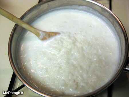 طرز تهیه ی شیر برنج ساده
