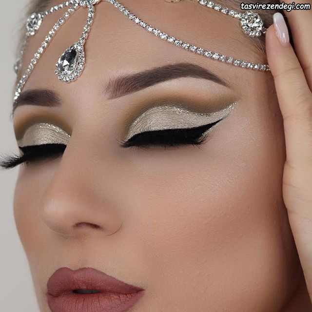 مدل آرایش چشم عروس ایرانی جدید
