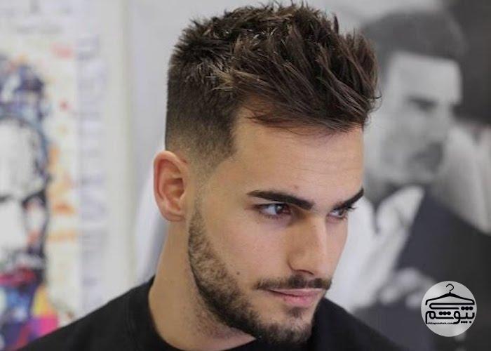 مدل مو کوتاه مردانه برای صورت کشیده
