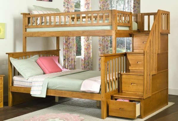 عکس مدل تخت خواب دو طبقه دخترانه
