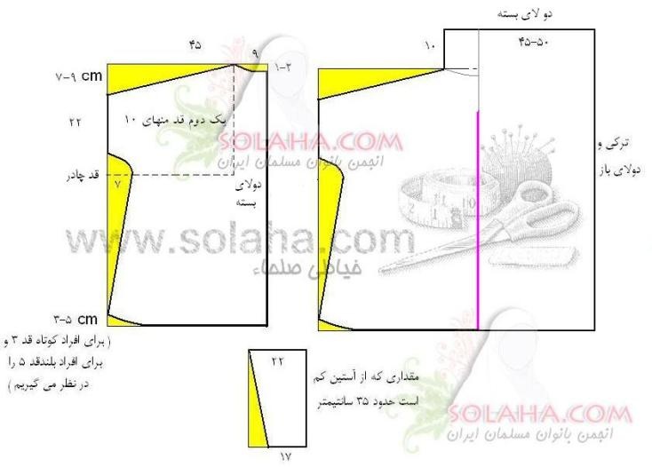 الگو مدل چادر بحرینی
