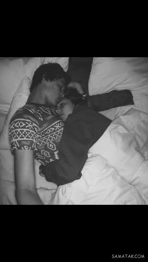 عکس مدل خوابیدن عاشقانه
