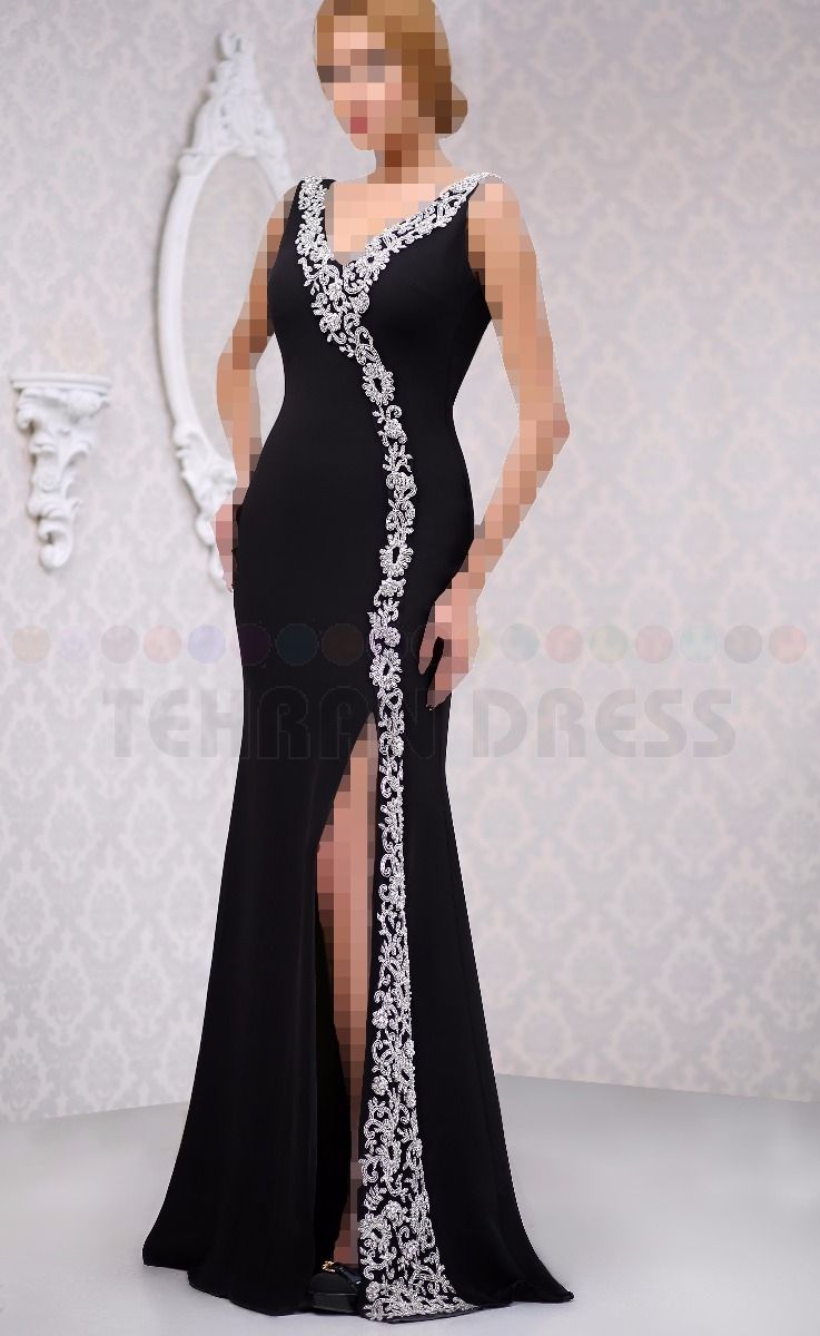مدل لباس بلند پارچه کرپ باربی
