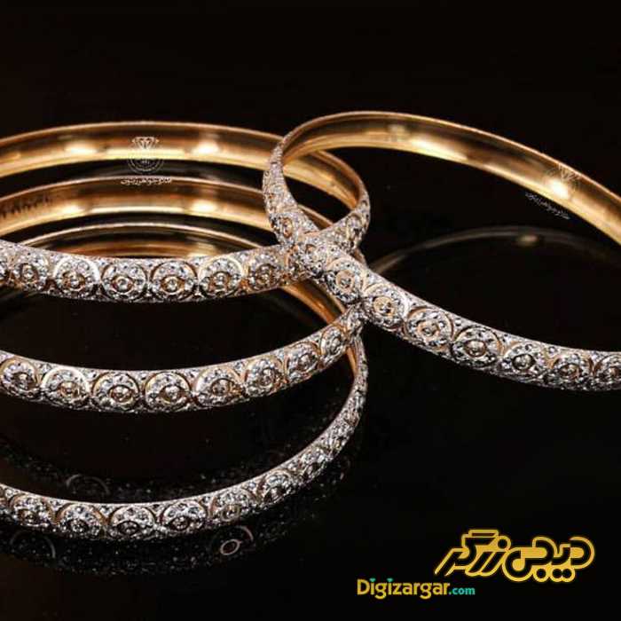 مدل دستبند طلا سفید جدید
