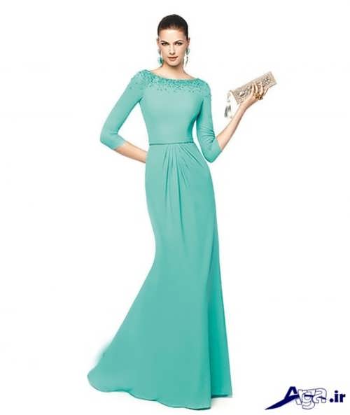مدل لباس بلند با پارچه ریون

