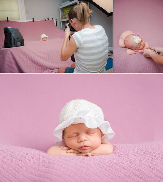 مدل عکس نوزادی در خانه
