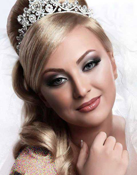 مدل آرایش صورت عروس ایرانی

