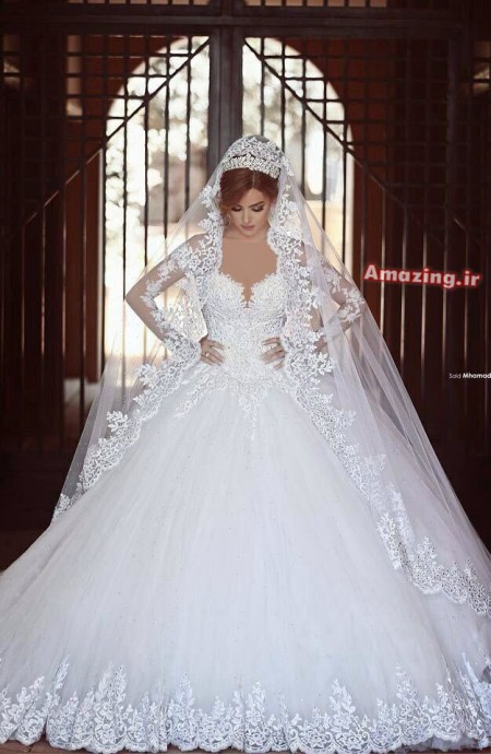 مدل لباس عروس ایرانی جدید
