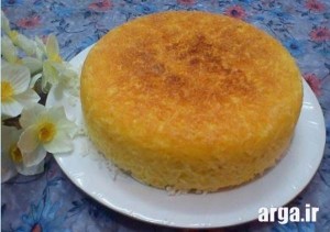 طرز تهیه ته دیگ زعفرانی با برنج
