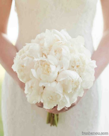 جدیدترین مدل دسته گل سفید عروس
