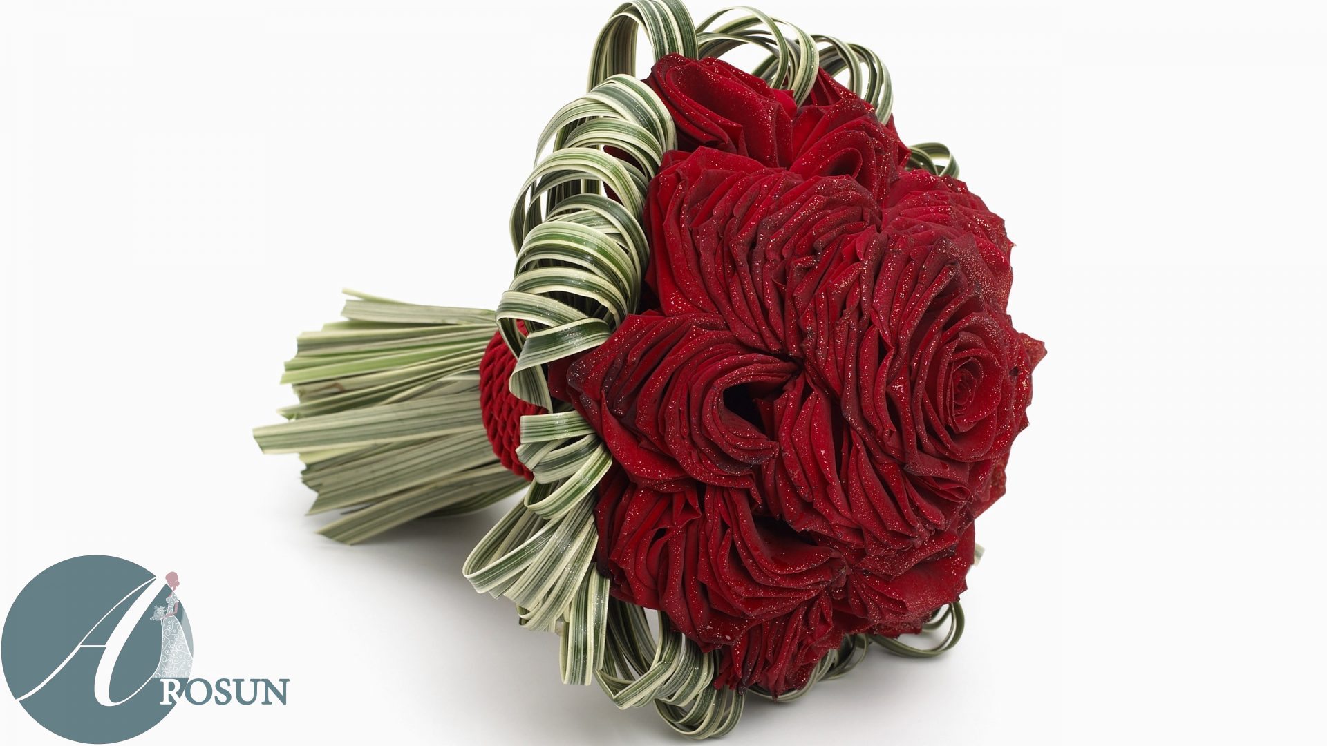 مدل گل عروس رز قرمز
