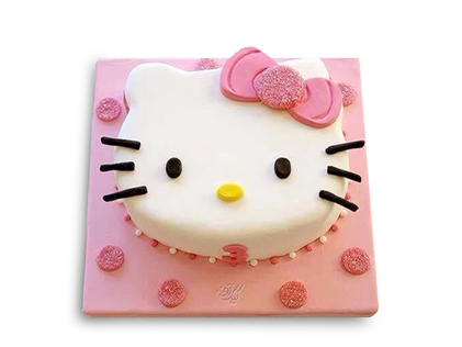 کیک تولد یک سالگی دخترانه کیتی
