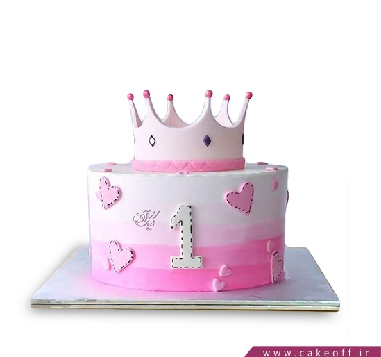 کیک تولد دخترانه برای یک سالگی
