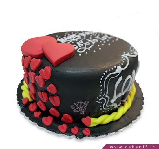 کیک تولد مردانه عاشقانه

