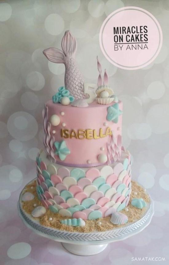 کیک تولد دخترانه شیک
