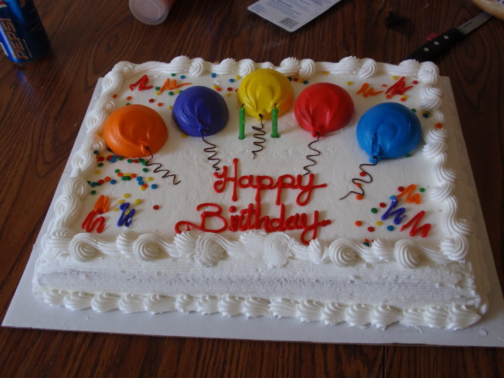 کیک تولد پسرانه ساده
