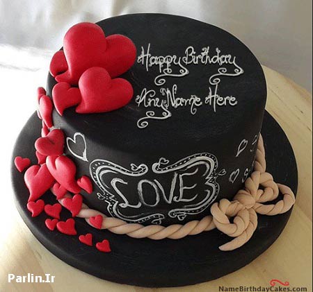 کیک تولد مردانه عاشقانه
