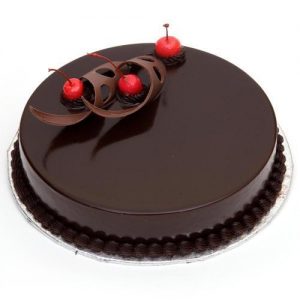 کیک شکلاتی تولد ساده
