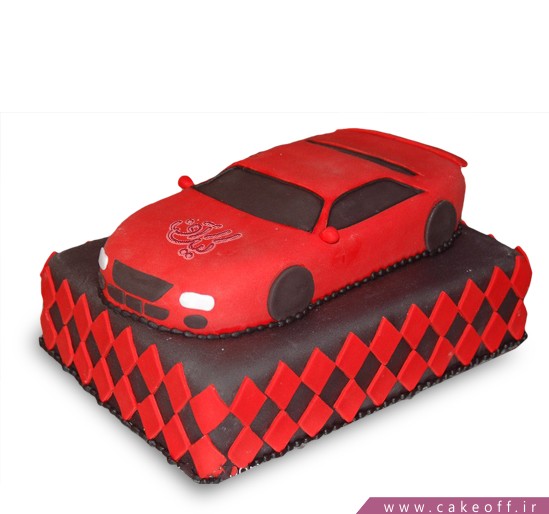 کیک تولد پسرانه ماشینی
