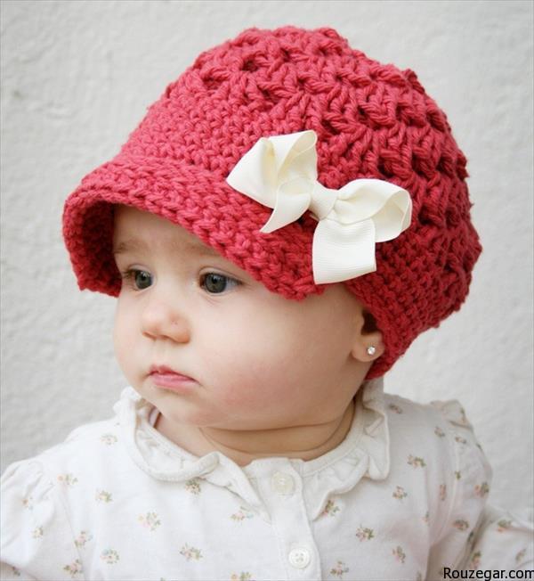 جدیدترین مدل کلاه بافتنی نوزاد دختر
