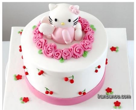 طرح کیک تولد دخترانه زیبا
