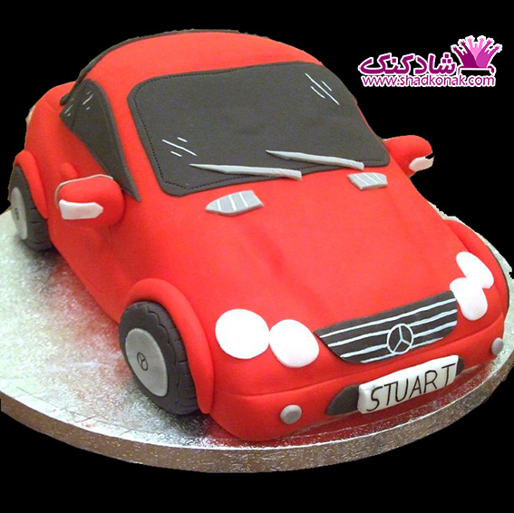 کیک تولد مردانه مدل ماشین
