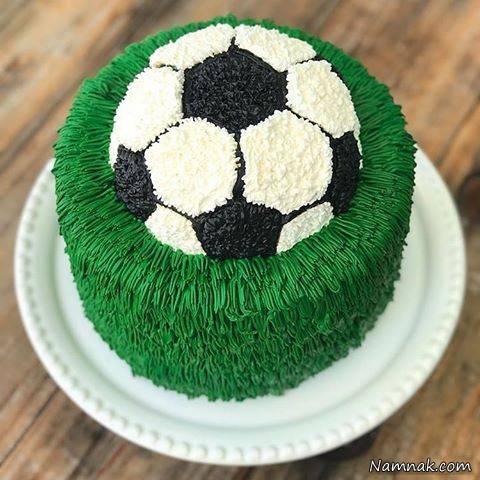 کیک زمین فوتبال شیک
