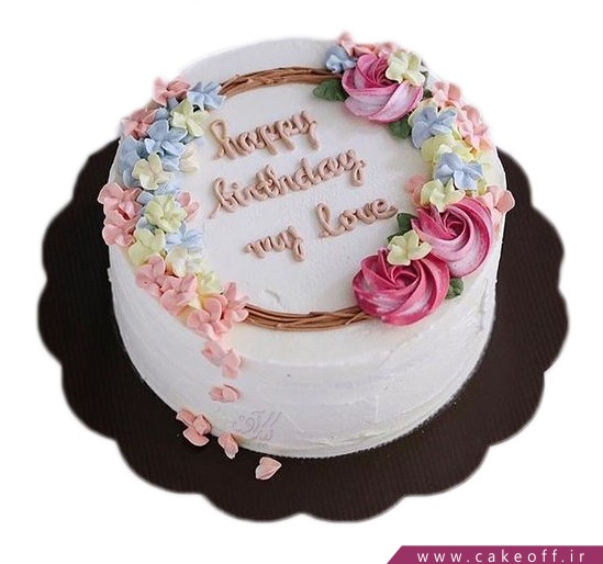 کیک زیبا تولد

