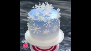 تزیین کیک زمستانی
