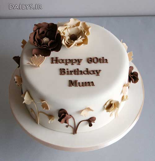 کیک تولد زیبا و ساده
