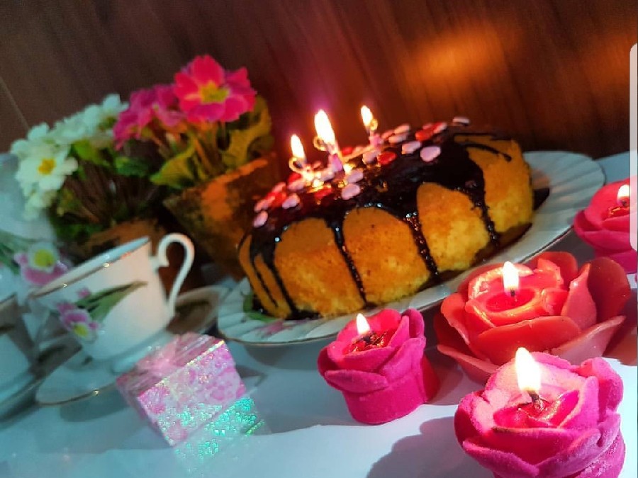 تزیین کیک خانگی برای سالگرد ازدواج
