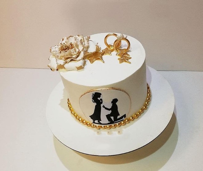 جدیدترین تزیین کیک سالگرد ازدواج
