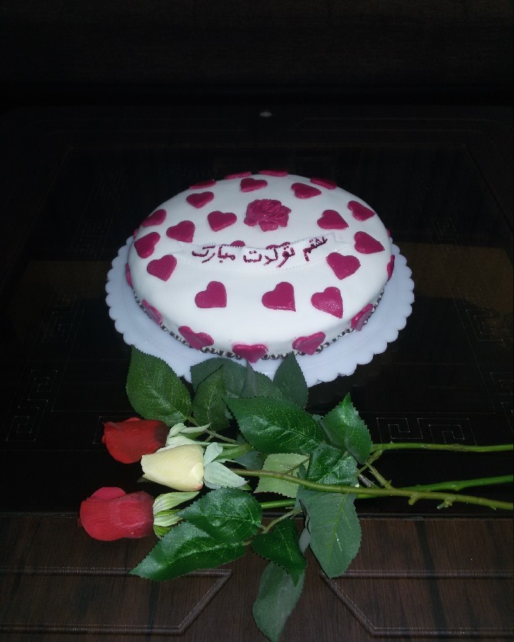 عکس کیک عشقم تولدت مبارک
