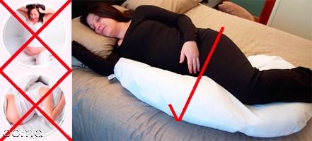 به شکم خوابیدن در دوران بارداری
