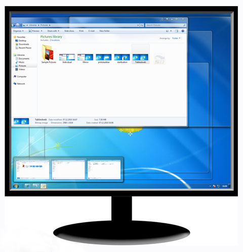 عکس از صفحه کامپیوتر ویندوز 10