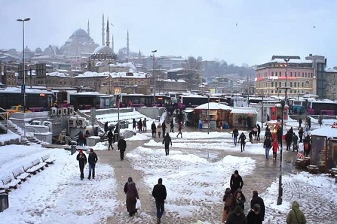عکس هایی از استانبول در زمستان
