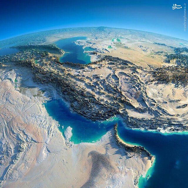 عکس زیبا از نقشه ی ایران