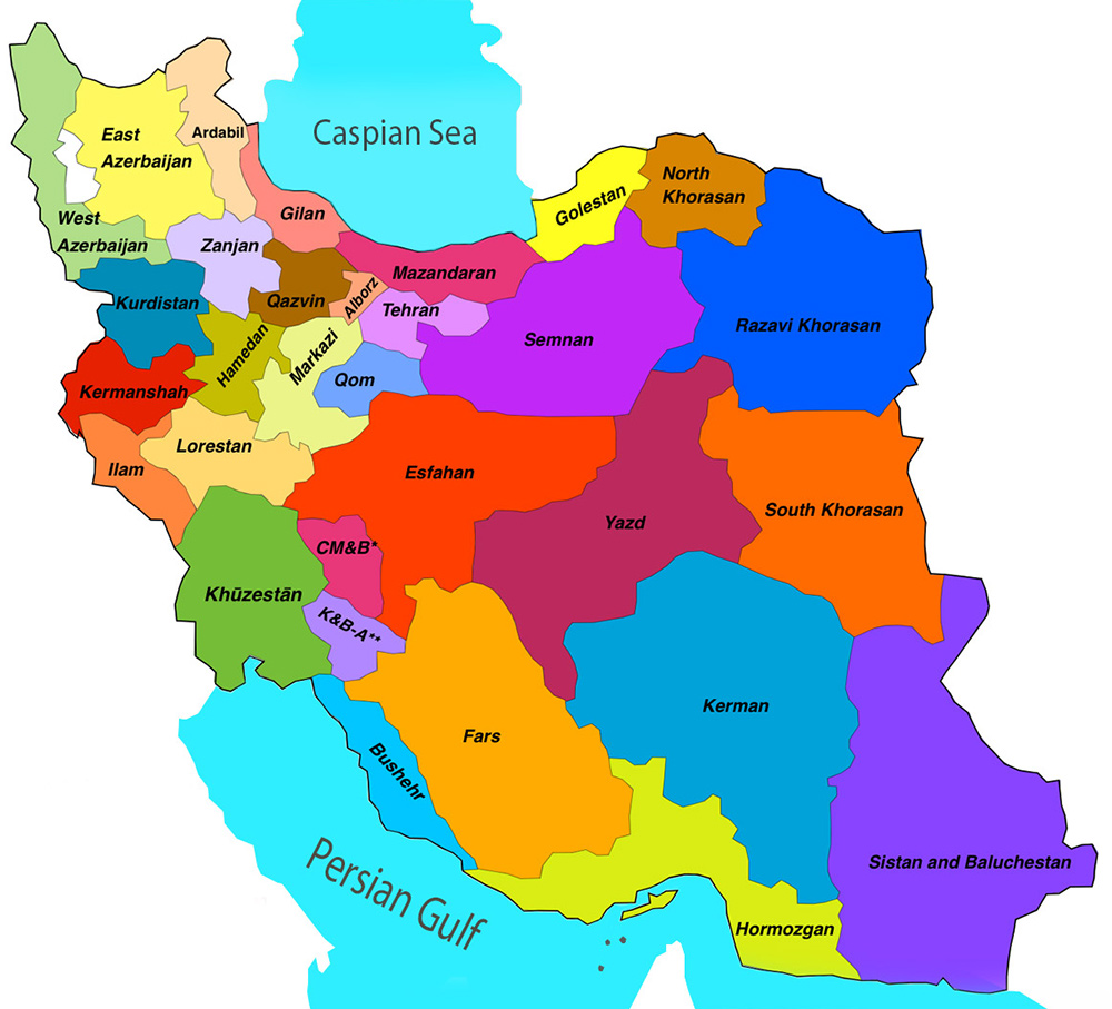 عکس نقشه ی ایران با کیفیت بالا