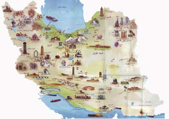 تصاویر زیبای نقشه ایران