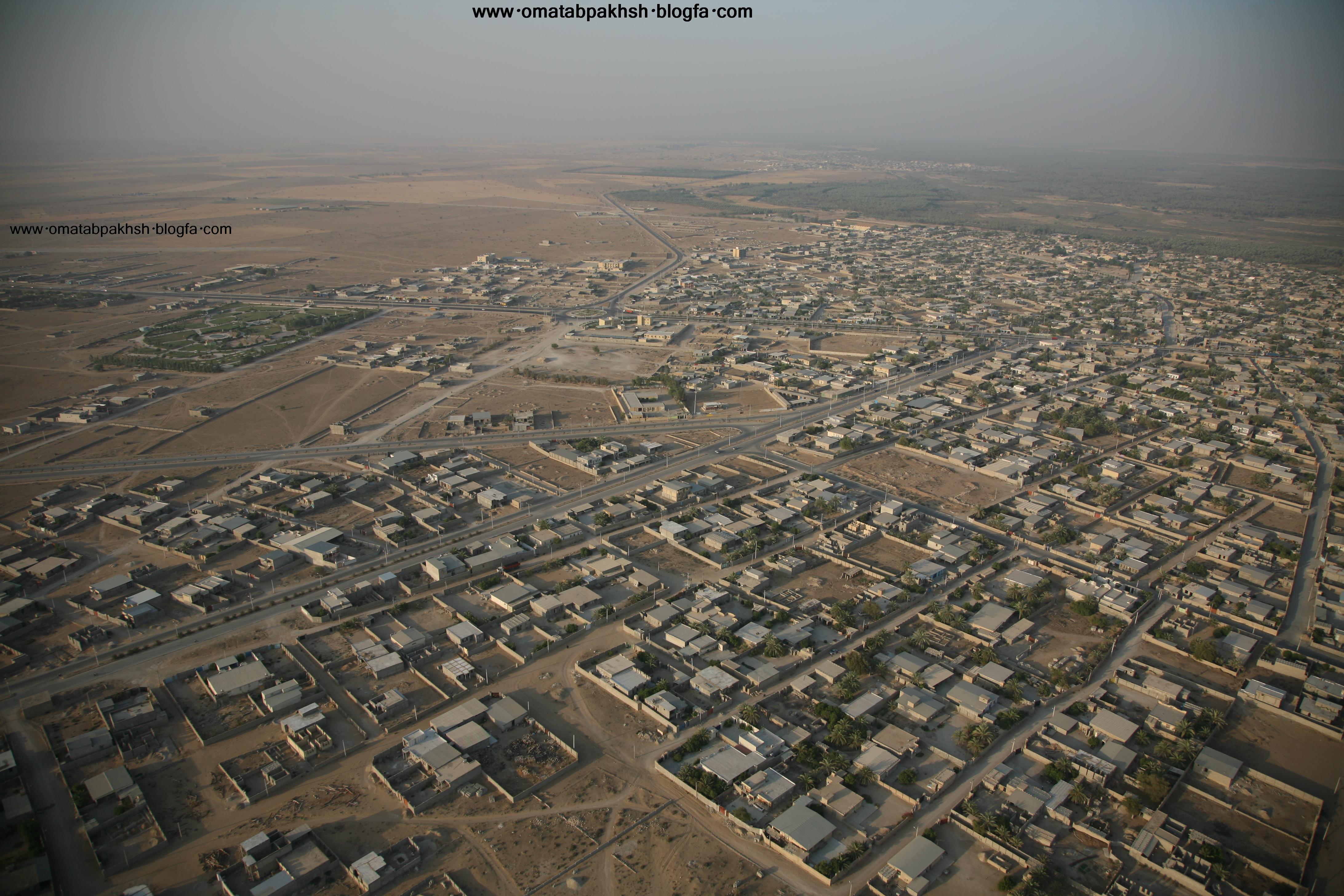 عکس هوایی از ایرانشهر
