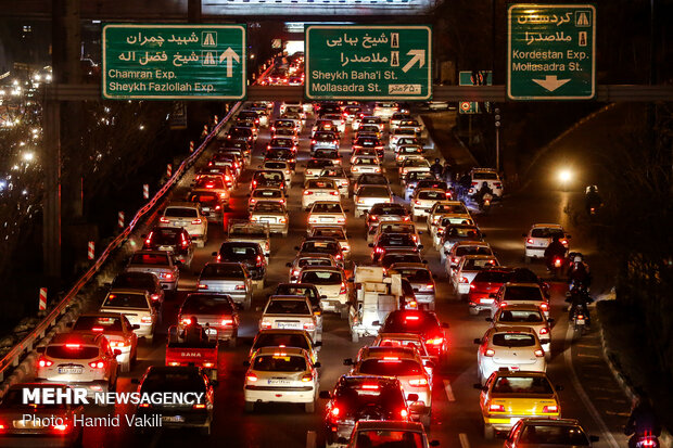 عکس وضعیت ترافیک تهران
