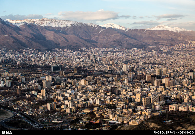 عکس میدان ازادی تهران از نمای بالا