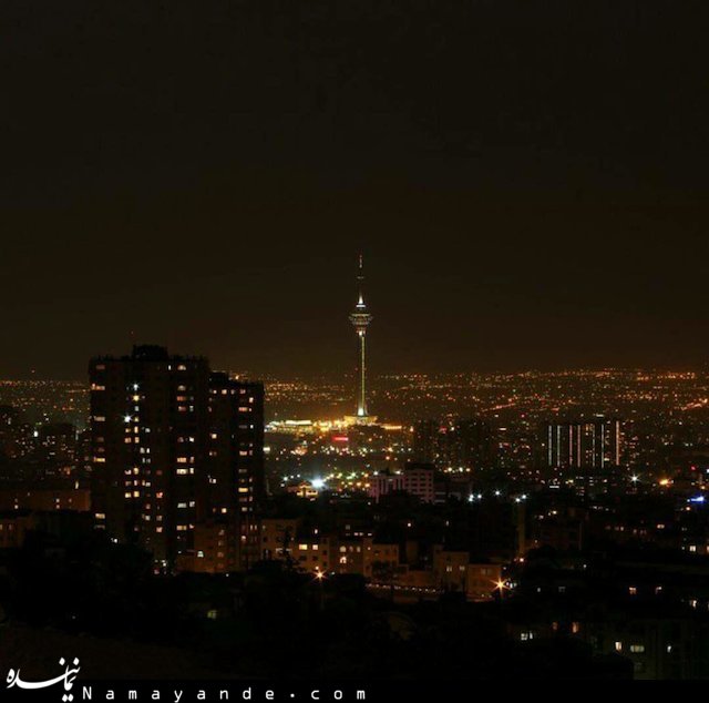 عکس های زیبا از تهران در شب